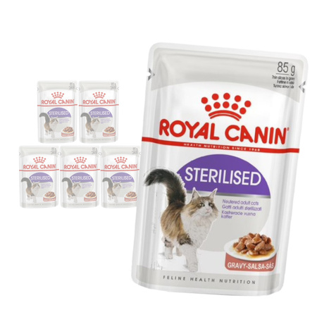 Royal Canin FHN Sterilised w Sosie 6x85g Mokra Karma Dla Kotów Sterylizowanych