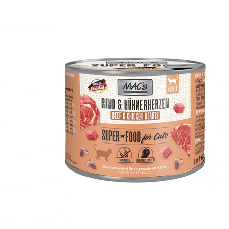 MAC's 12x200g Bezzbożowa Mokra Karma Dla Dorosłych Kotów Mix 6 Smaków