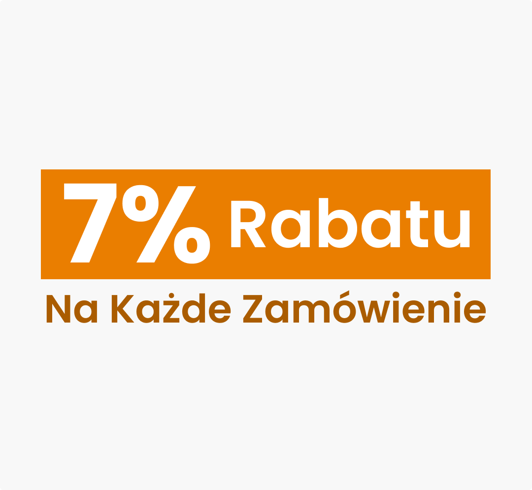 7% Rabatu Na Każde Zamówienie Przez 1 Rok