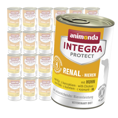 Animoda Integra Protect Nieren 24x400g Mokra Karma z Kurczakiem Dla Psów z Niewydolnością Nerek