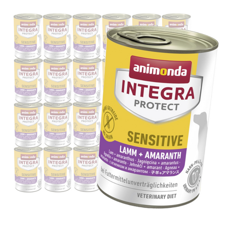 Animoda Integra Protect Sensitive 24x400g Mokra Karma z Jagnięciną Dla Psów z Niewydolnością Pokarmową