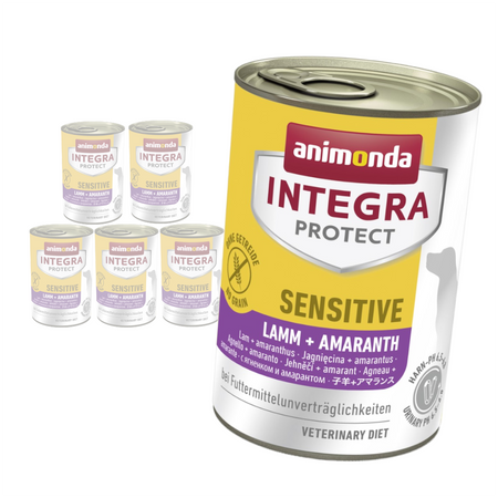 Animoda Integra Protect Sensitive 6x400g Mokra Karma z Jagnięciną Dla Psów z Niewydolnością Pokarmową