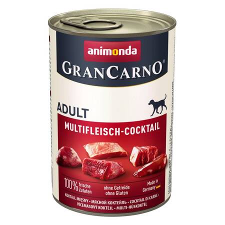 Animonda GranCarno Adult 400g Mokra Karma Dla Psa Koktajl Mięsny