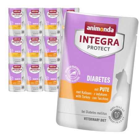 Animonda Integra Protect Diabetes 12x85g Mokra Karma Dla Kota Z Cukrzycą Mix Smaków