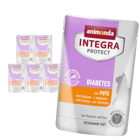 Animonda Integra Protect Diabetes 6x85g Mokra Karma Dla Kota Z Cukrzycą Indyk