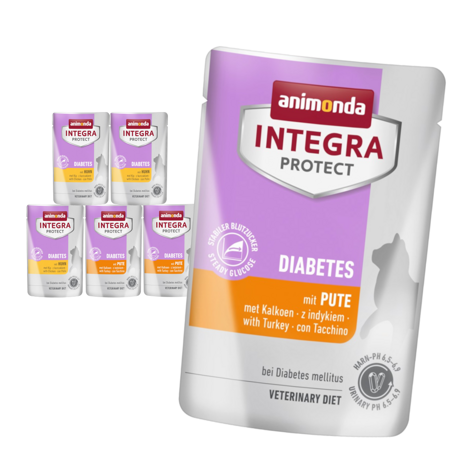 Animonda Integra Protect Diabetes 6x85g Mokra Karma Dla Kota Z Cukrzycą Mix Smaków