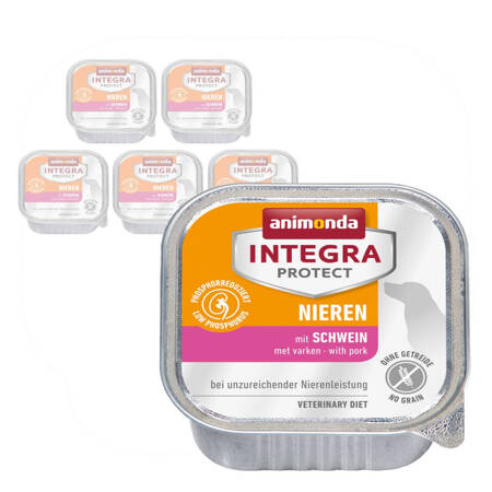 Animonda Integra Protect Nieren 6x150g Mokra Karma z Wieprzowiną Dla Psów z Niewydolnością Nerek