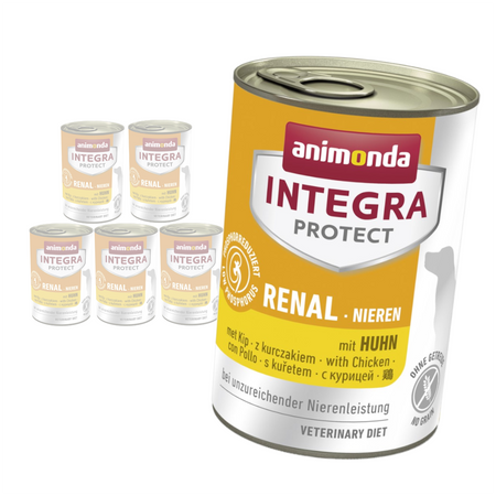 Animonda Integra Protect Nieren 6x400g Mokra Karma z Kurczakiem Dla Psów z Niewydolnością Nerek