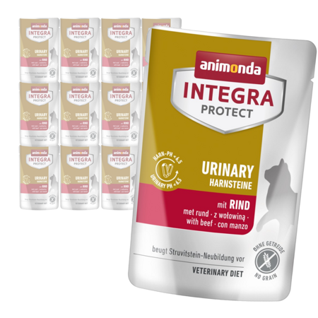 Animonda Integra Protect Urinary 12x85g Mokra Karma Dla Kota Na Kamienie Nerkowe Z Wołowiną