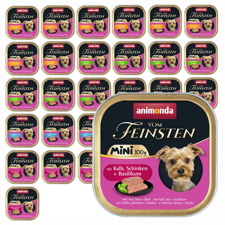 Animonda Vom Feinsten Mini 32x100g Mokra Karma Dla Psa Mix Smaków