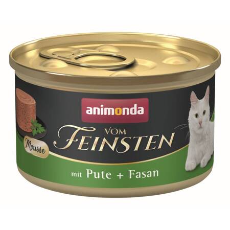 Animonda Vom Feinsten Mousse Adult 85g Mokra Karma dla Kota z Indykiem i Bażantem