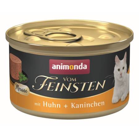 Animonda Vom Feinsten Mousse Adult 85g Mokra Karma dla Kota z Kurczakiem i Królikiem