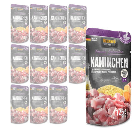 Belcando Finest Selection Mokra Karma Dla Psa Królik Z Prosem I Słodkimi Ziemniakami 12x125g