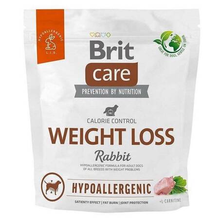Brit Care Adult Hypoallergenic Weight Loss Sucha Karma Z Królikiem Dla Psów Z Problemami Z Nadwagą 1kg