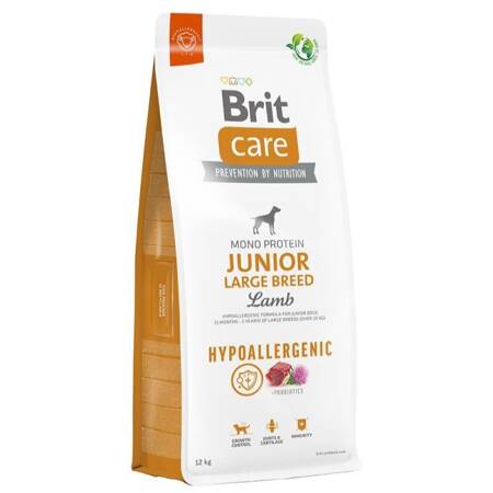 Brit Care Junior Large Breed Hipoalergiczna Sucha Karma Z Jagnięciną Dla Psów Dużych Ras 12kg