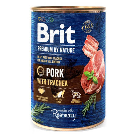 Brit Premium by Nature Adult Mokra Karma Dla Psa Wieprzowina Z Tchawicą 400g