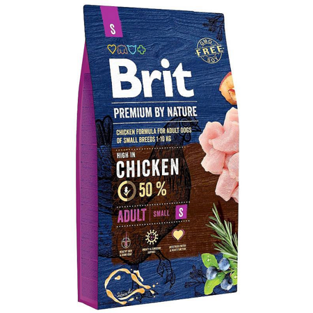 Brit Premium by Nature Sucha Karma Z Kurczakiem Dla Dorosłych Psów Małych Ras 8kg