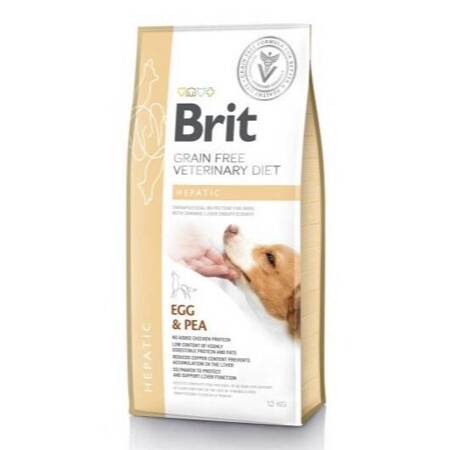 Brit Veterinary Diets Dog Hepatic 12kg Sucha Karma Dla Psów Z Niewydolnością Wątroby