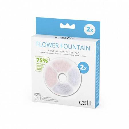 Catit Filtry Do Fontanny Dla Kota w Kształcie Kwiatu FLOWER 2szt z Węglem Aktywnym