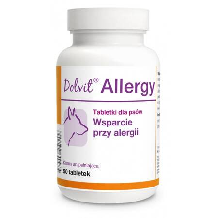 DOLFOS Dolvit Allergy Wsparcie Przy Alergii Dla Psów 90 Tabletek