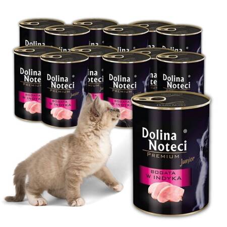 DOLINA NOTECI PREMIUM DLA KOCIĄT CAT INDYK 12x400g