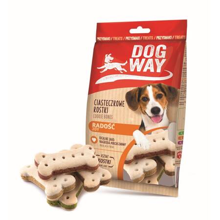 DogWay Ciasteczkowe Kostki 150g Ciastka z Mięsnym Nadzieniem Przysmak Dla Psa