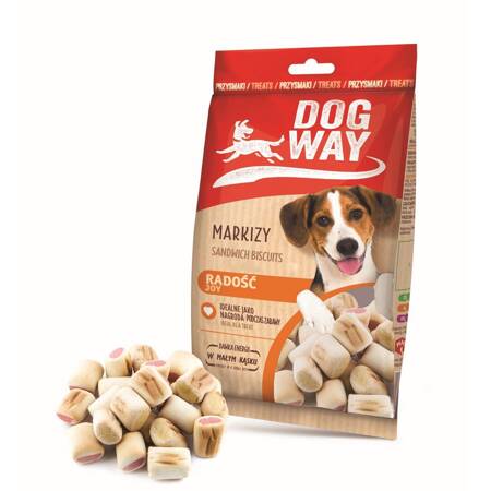 DogWay Markizy 150g Ciastka z Mięsnym Nadzieniem Przysmak Dla Psa
