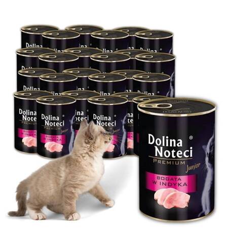 Dolina Noteci PREMIUM JUNIOR KOT CAT Indyk 24x400g