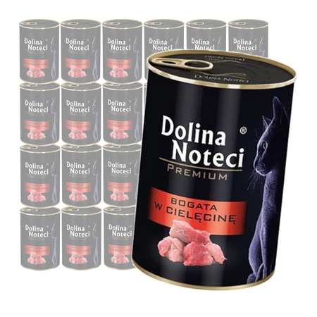 Dolina Noteci Premium 24x400g Bogata W Cielęcinę Mokra Karma Dla Kota