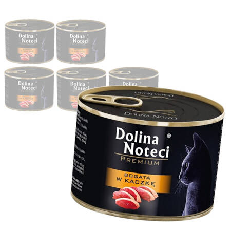 Dolina Noteci Premium 6x185g Bogata W Kaczkę Mokra Karma Dla Kota