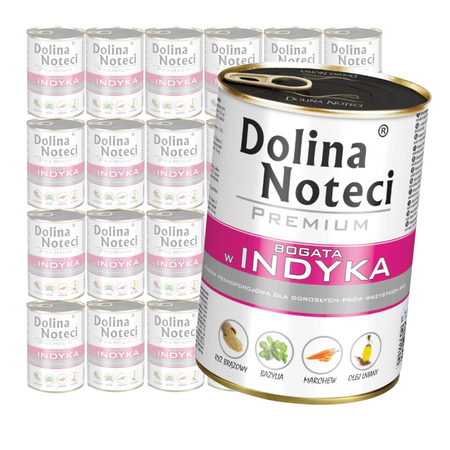 Dolina Noteci Premium Mokra Karma Dla Psa Bogata W Indyka 24x400g