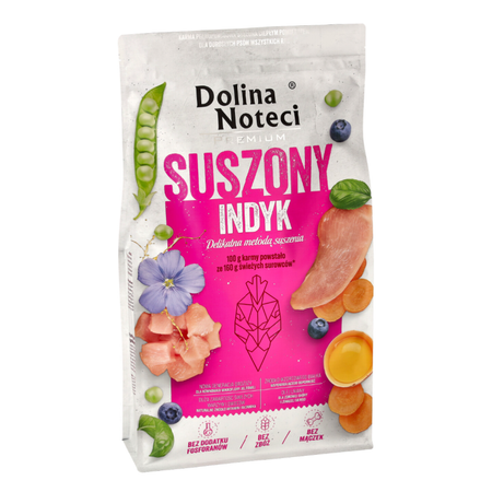 Dolina Noteci Premium Suszona Karma Z Indykiem 9kg Dla Dorosłych Psów Wszystkich Ras