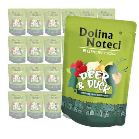 Dolina Noteci Superfood Mokra Karma Dla Psa Jeleń z Kaczką 24x300g