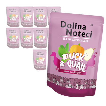 Dolina Noteci Superfood Mokra Karma Dla Psa Kaczka Z Przepiórką 10x300g