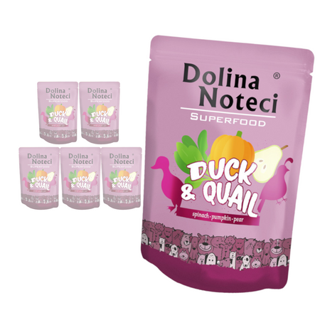 Dolina Noteci Superfood Mokra Karma Dla Psa Kaczka Z Przepiórką 6x300g