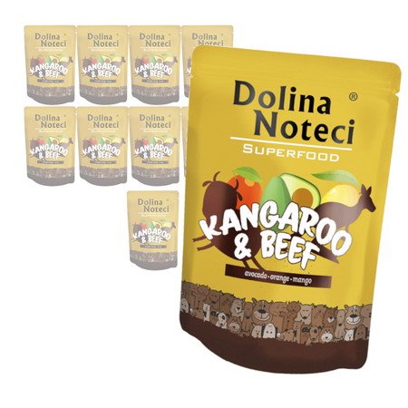 Dolina Noteci Superfood Mokra Karma Dla Psa Kangur z Wołowiną 10x300g