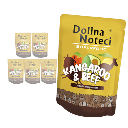 Dolina Noteci Superfood Mokra Karma Dla Psa Kangur z Wołowiną 6x300g