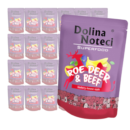 Dolina Noteci Superfood Mokra Karma Dla Psa Sarna z Wołowiną 24x300g