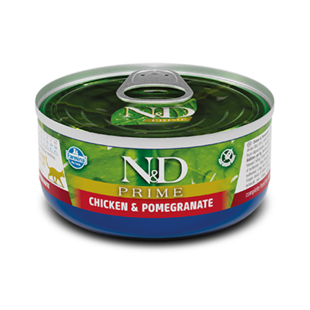 Farmina N&D Cat Prime Chicken Pomegranate 70g Koty Dorosłe - Kurczak i Granat