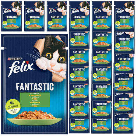 Felix Fantastic Karma Dla Kotów Królik W Galaretce Saszetka 26x85g