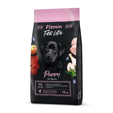 Fitmin Dog For Life Puppy All Breeds 12kg Sucha Karma Dla Szczeniąt Wszystkich Ras