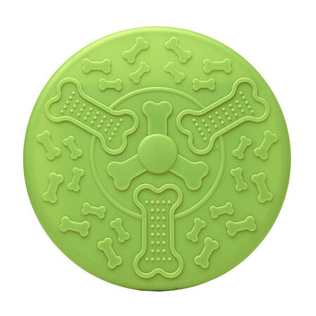 Frisbee Gumowa Zabawka Dla Psa Latający Dysk Kolor Zielony Średnica 23cm