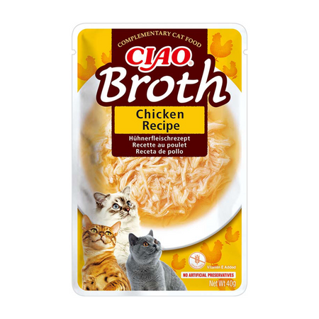 Inaba Cat Ciao Broth 40g Uzupełniająca Karma Dla Kota Bulion z Kurczakiem 