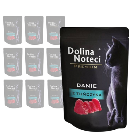 Mokra Karma dla Kota Dolina Noteci Premium Danie z Tuńczyka Zestaw 10x85 g