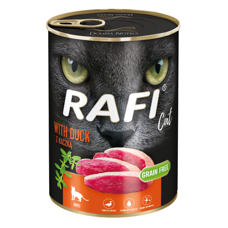 Mokra Karma dla Kota Rafi Cat Adult z Kaczką 400 g