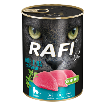 Mokra Karma dla Kotów Sterylizowanych z Tuńczykiem Rafi Cat Adult 400 g