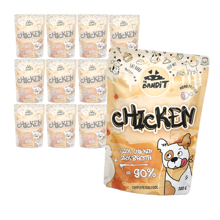 Mr. Bandit Chicken 12x2380g Pełnoporcjowa Mokra Karma Dla Psa z Kurczakiem