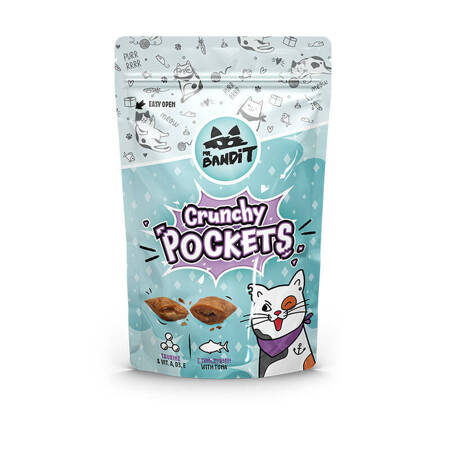 Mr. Bandit Crunchy Pockets Chrupiący Przysmak Dla Kota Poduszki Z Tuńczykiem 40g