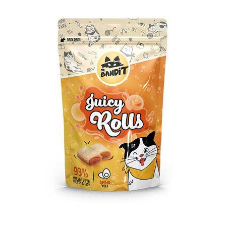 Mr. Bandit Juicy Rolls Przysmak Dla Kota Wilgotne Krokieciki Z Żółtkiem 40g