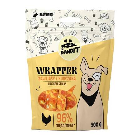 Mr Bandit WRAPPER Zawijas z kurczaka 500g - naturalny przysmak dla psa